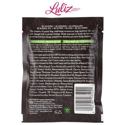 PALMER'S - ZERO BREAK PRE-SHAMPOO WITH VITAMIN E