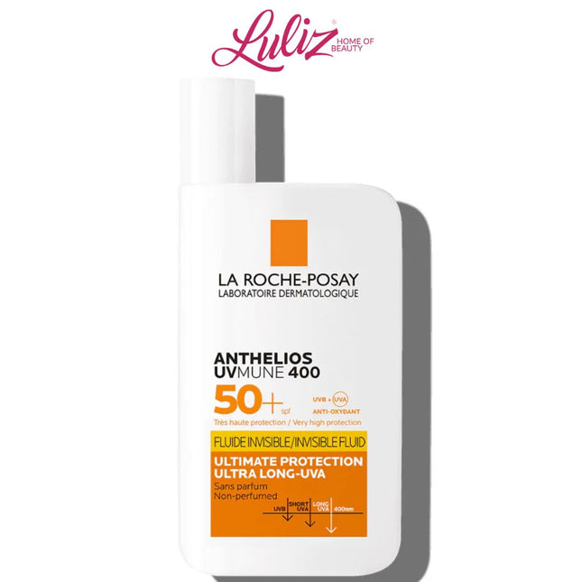 LA ROCHE POSAY - Anthelios Uvmune 400 Invisible Fluid SPF50+ Non-perfumed Ultimate Protection 50Ml
