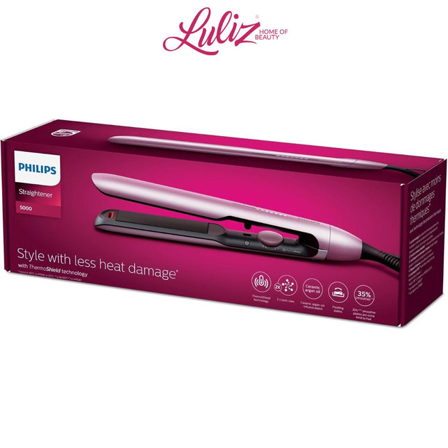 PHILIPS - Straightener 5000 Style With Less Heat Damage BHS530