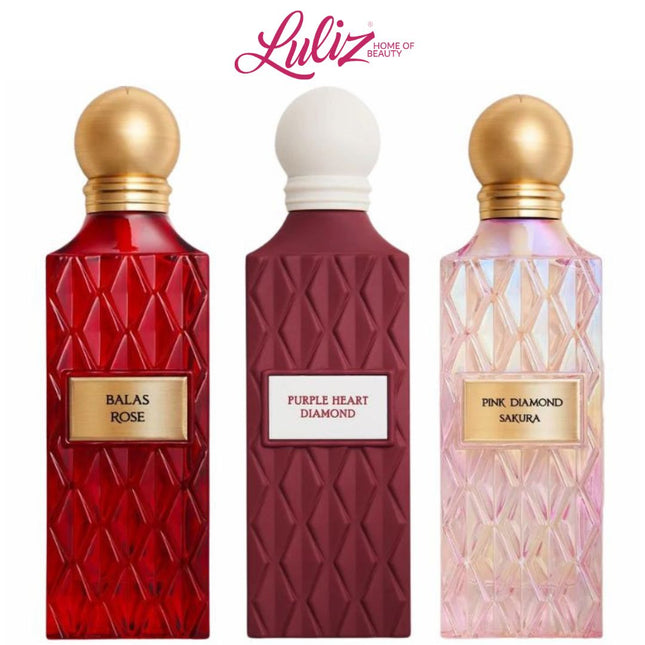 IBRAHEEM AL QURASHI - DIAMOND MAROON BOX 3PCS*75ML