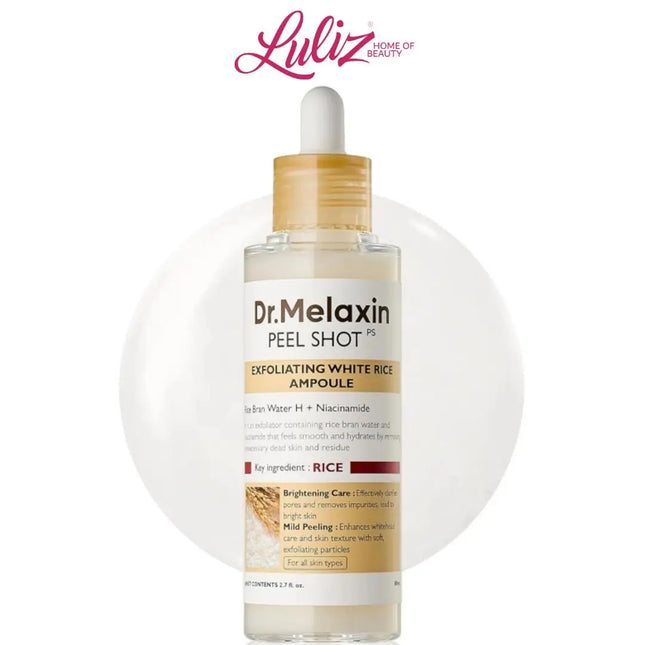 DR.MELAXIN - Peel Shot Glow White Rice Peeling Ampoule 80ml