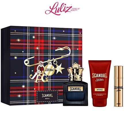 JEAN PAUL GAULTIER _ Scandal Intense EDP 100Ml + EDP 10Ml + Shower Gel 75Ml