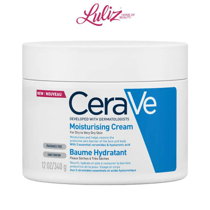 CERAVE - Moisturizing Cream for Dry Skin with Hyaluronic Acid 340g