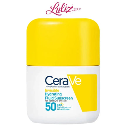 CERAVE - Invisible Hydrating Fluid Sunscreen SPF50 Normal to Dry Skin 50ml