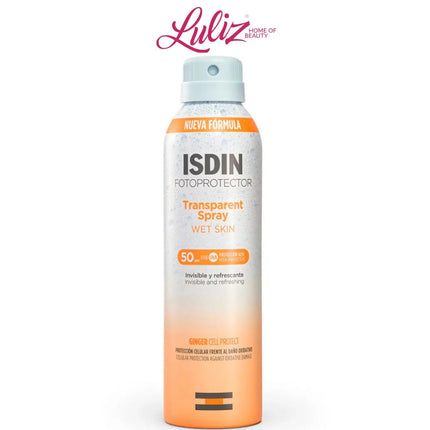 ISDIN - fotoprotector  transparent spray wet skin SPF50 - 250ml