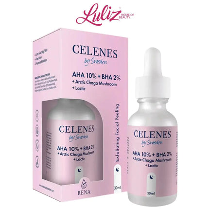 CELENES - Rena AHA 10% + BHA 2% + Arctic Chaga Mushroom + Lactic