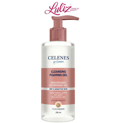 CELENES - Cloudberry Cleansing Foaming Gel 250ml – for Dry & Sensitive Skin