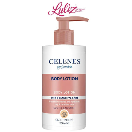 CELENES - Cloudberry Body Lotion 200ml Nourishing Moisturizer for Dry & Sensitive Skin