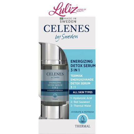 CELENES - Energizing Detox FACE SERUM 3 in 1 - 30Ml