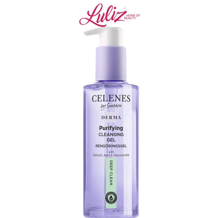 CELENES - Derma Purifying Deep Clean Cleansing Gel 250ml –  for Oily & Combination Skin