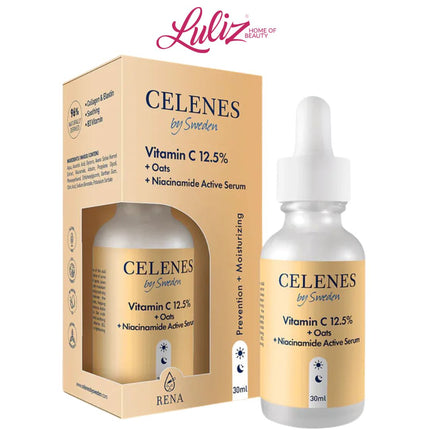 CELENES - Rena Vitamin C 12.5% + Oats + Niacinamide - 30ml Brightening Face Serum