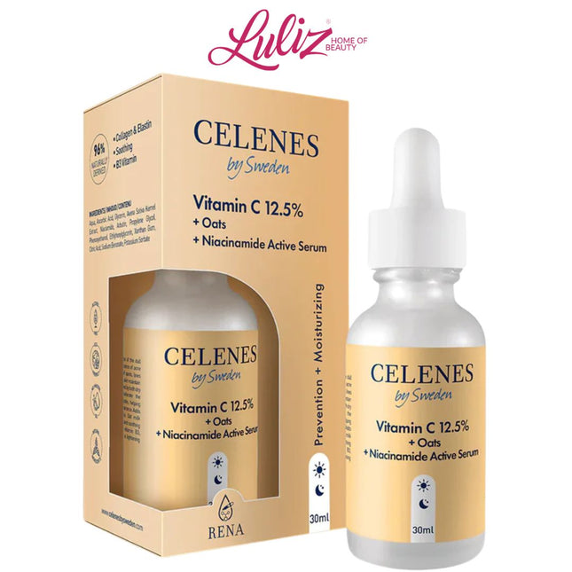 CELENES - Rena Vitamin C 12.5% + Oats + Niacinamide - 30ml Brightening Face Serum