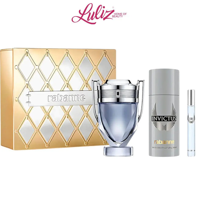  رابان - إنفيكتوس عطر 100 مل + عطر 10 مل + مزيل عرق 150 مل للرجال