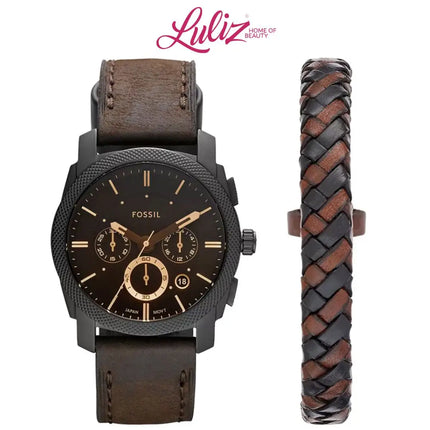 FOSSIL - FS5251 Men’s Watch 45 Mm Brown Gift Set