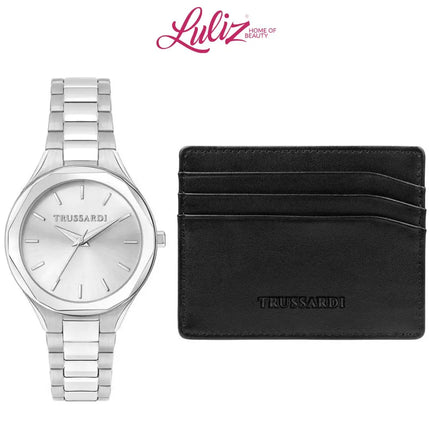TRUSSARDI - Brink R2453157507 Women's Watch 32Mm Silver Gift Set
