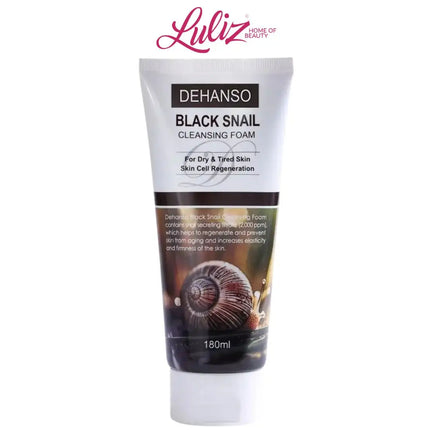 DEHANSO - Black Snail Cleansing Foam 180 ml for Dry & Tired Skin