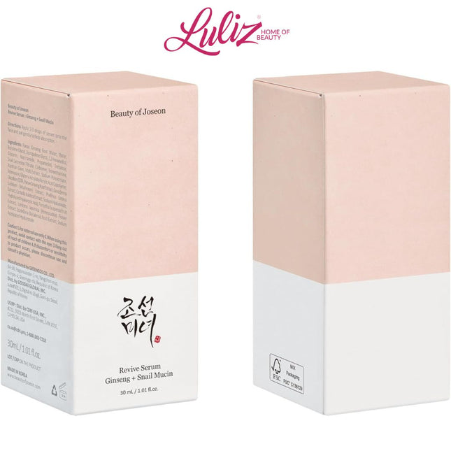 BEAUTY OF JOSEON - Revive Serum Ginseng + Snail Mucin 30ml