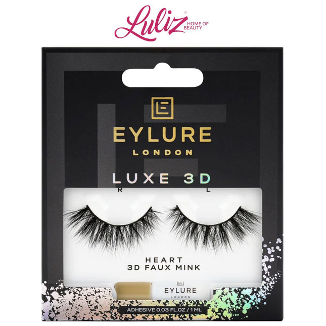 EYLURE - London Luxe 3D Faux Mink Black Eyelashes - Heart