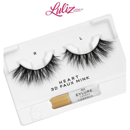 EYLURE - London Luxe 3D Faux Mink Black Eyelashes - Heart