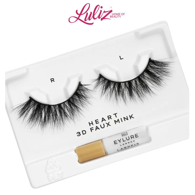 EYLURE - London Luxe 3D Faux Mink Black Eyelashes - Heart