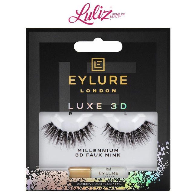 EYLURE - London Luxe 3D Faux Mink Black Eyelashes - Millennium