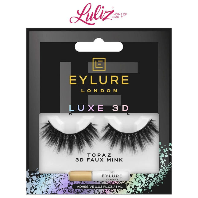 EYLURE - London Luxe 3D Faux Mink Black Eyelashes - Topaz