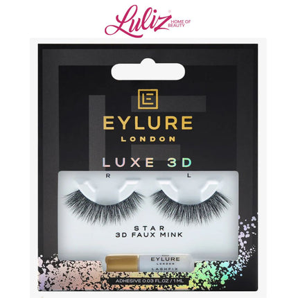 EYLURE - London Luxe 3D Faux Mink Black Eyelashes - Star