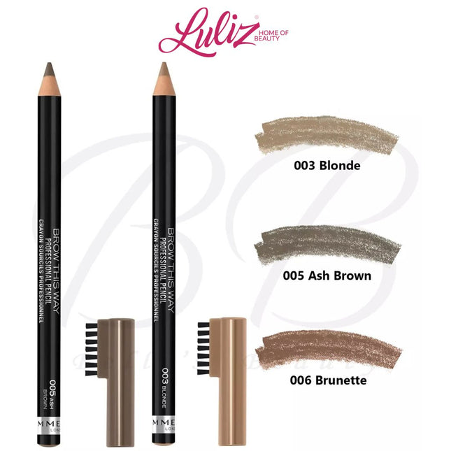 RIMMEL LONDON - Brow This Way Professional Eyebrow Pencil