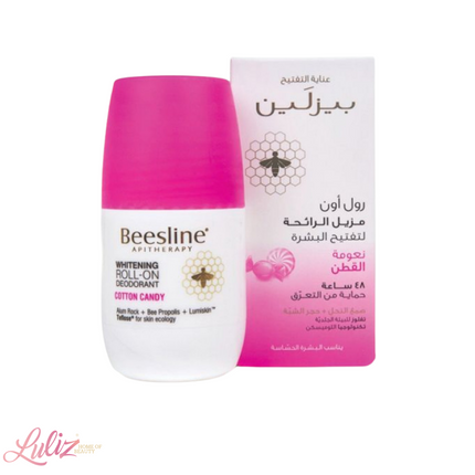 Beesline Roll On Deodorant Whitening 48 Hr Cotton Candy