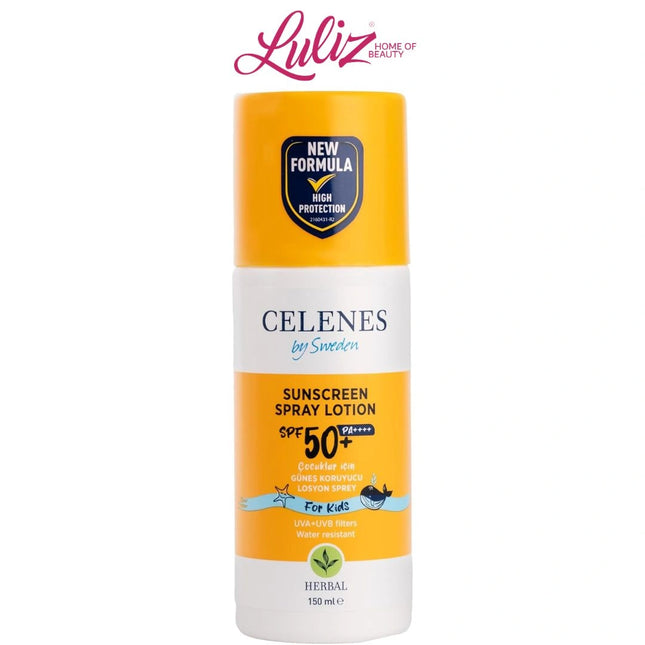 لوشن بخاخ واقي الشمس من سيلينيس للأطفال SPF50+