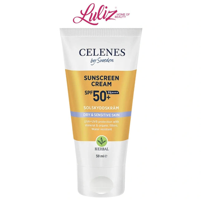 CELENES - Dry & Sensitive Sunscreen Cream SPF 50+ 50Ml