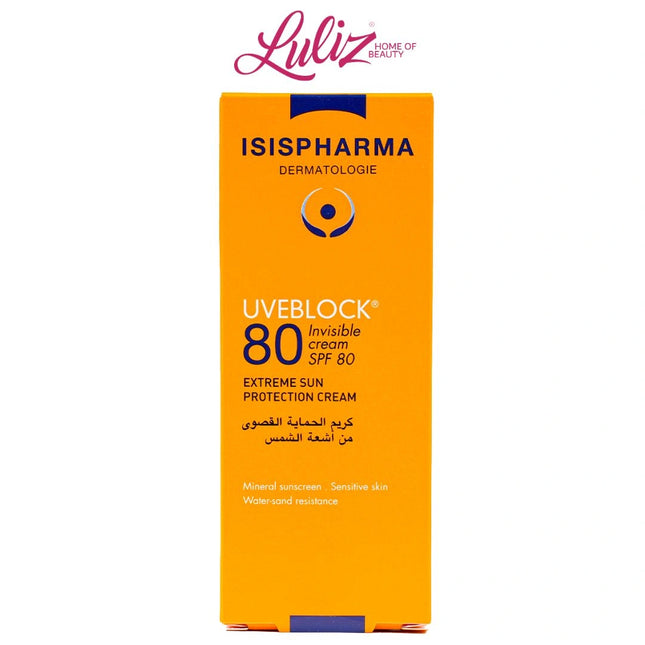 ايزيس فارما يوفبلوك كريم واقي شفاف 80 SPF50+