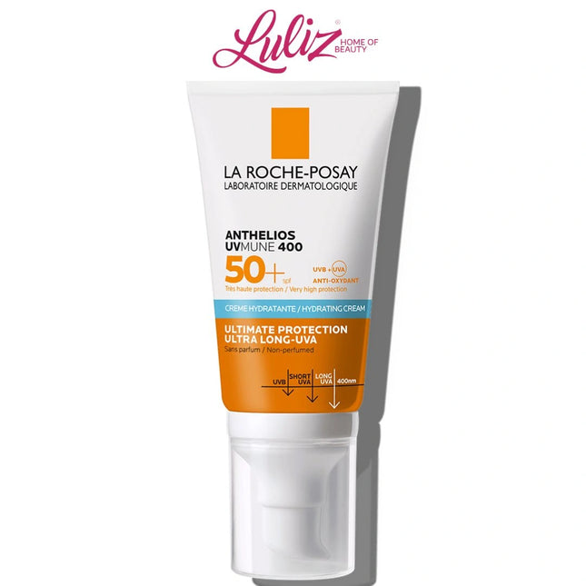 لاروش بوزيه انثيليوس واقي شمس كريم مرطب للبشرة SPF 50+ 50 مل