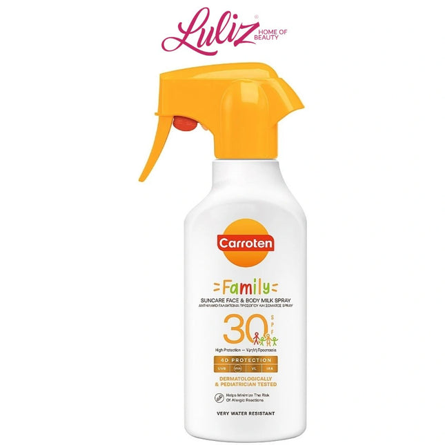 CARROTEN - Family Suncare Face And Body Milk Spray SPF 30+ - 270 Ml