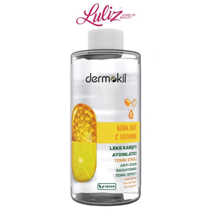 DERMOKIL - Anti-Stain Brightening Tonic Effect – With Kojic Acid & Vitamin C – 200 Ml