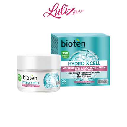 Bioten Hydro X-Cell Face Moisturizing & Soothing Cream Fragrances Free 50 Ml