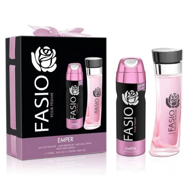 عطر امبر فاسيو جفت سيت للنساء