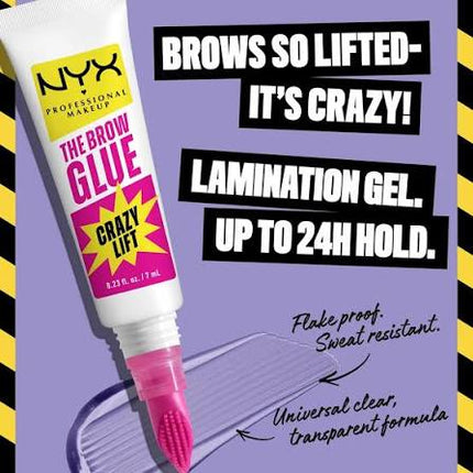 NYX - THE BROW GLUE CRAZY LIFT TSB 01 TRANSPARENT