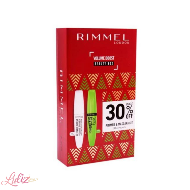 ريميل لندن مجموعة برايمر وماسكارا فوليوم بوست بيوتي بوكس