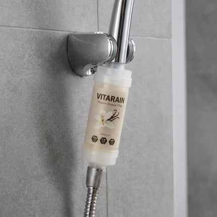 فلتر الشاور الكوري بفيتامين C من VITARAIN برائحة الفانيلا لتقليل الكلور وتحسين ماء الاستحمام, VITARAIN Korean Vitamin C Shower Filter in Vanilla scent for reducing chlorine and improving shower water