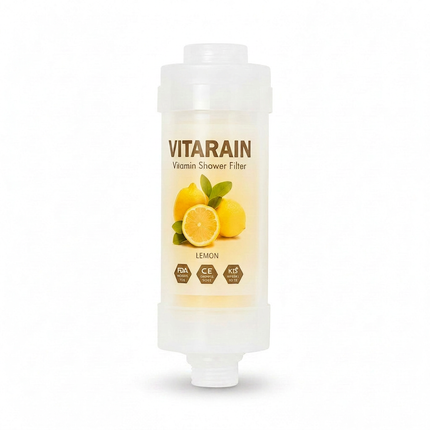 فلتر الشور الكوري بفيتامين C من فيتارين برائحة الليمون لتقليل الكلور وتحسين ماء الشور, VITARAIN Korean Vitamin C Shower Filter in Lemon scent for reducing chlorine and improving shower water