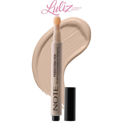 Note Perfecting Concealer & Highlighter Pen-04 Warm Beige