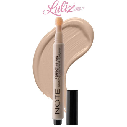 Note Perfecting Concealer & Highlighter Pen-04 Warm Beige