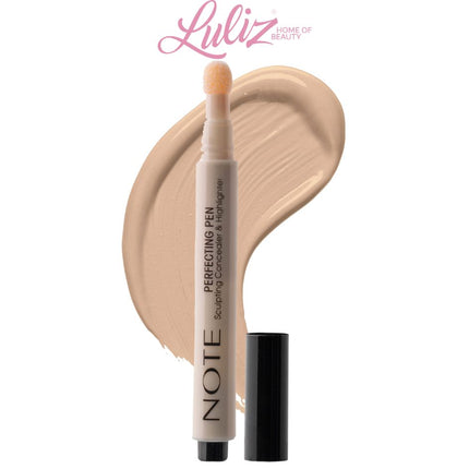 Note Perfecting Concealer & Highlighter Pen-04 Warm Beige