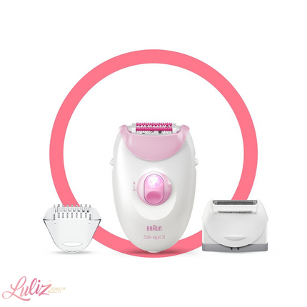 Braun Silk epil 3 Pink With 2 Extras Epilator & Shaver