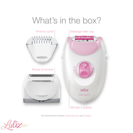Braun Silk epil 3 Pink With 2 Extras Epilator & Shaver