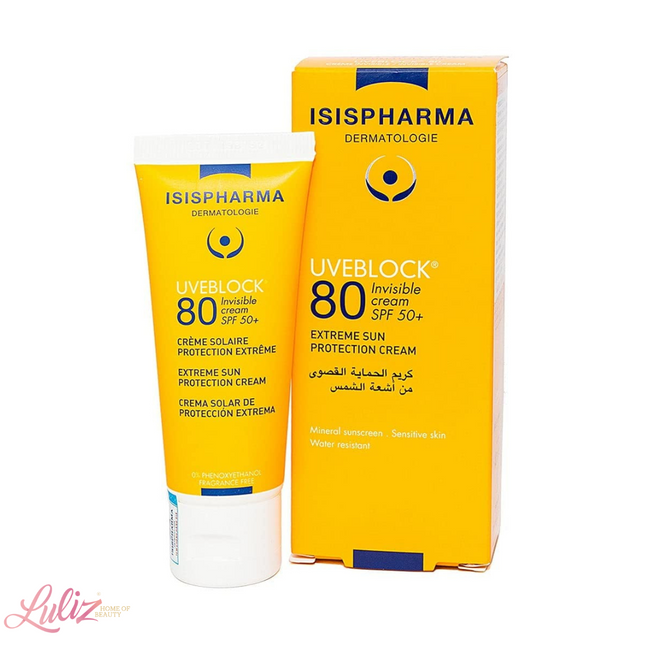 ايزيس فارما يوفبلوك كريم واقي شفاف 80 SPF50+