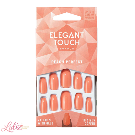 Elegant Touch Peach Perfect Nails