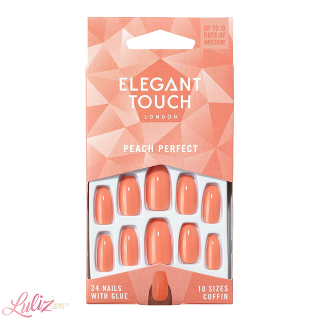Elegant Touch Peach Perfect Nails